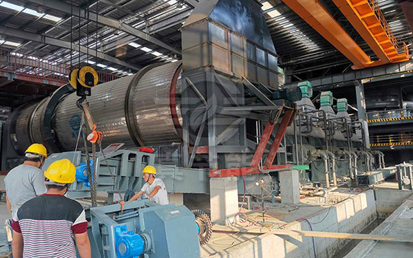 豆渣烘干機(jī)現(xiàn)場