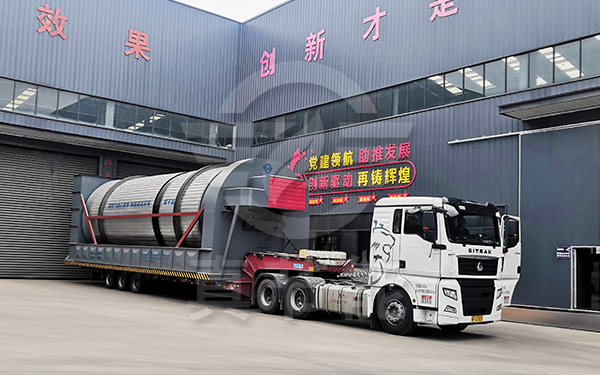 三筒酒糟烘干設備發貨